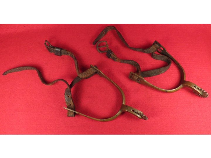 Pair of Spurs with Straps