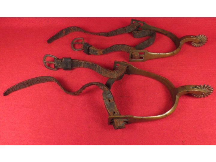 Pair of Spurs with Straps