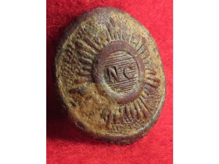 North Carolina Sunburst Button