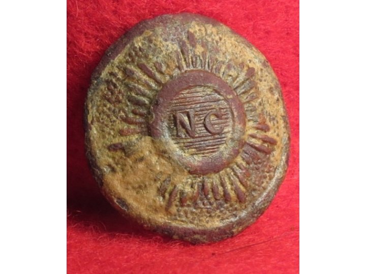 North Carolina Sunburst Button