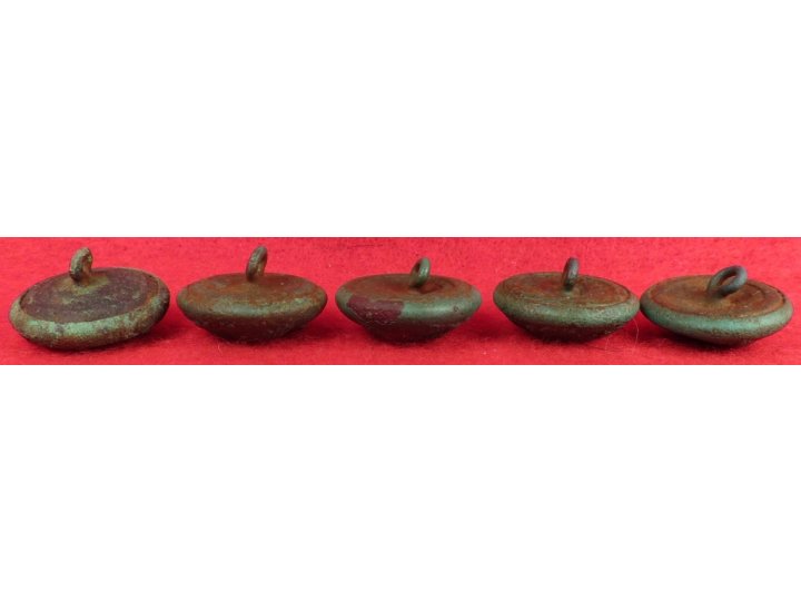 Five Federal General Service Eagle Coat Buttons