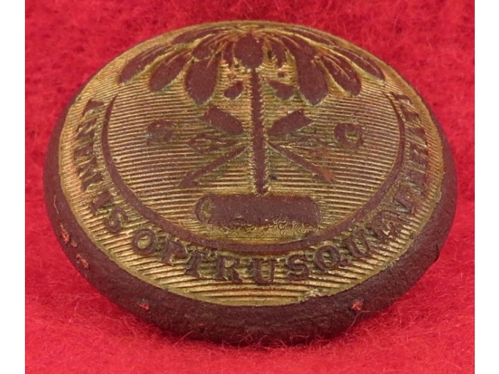 South Carolina State Seal Coat Button - "Opibusque" Misspelled