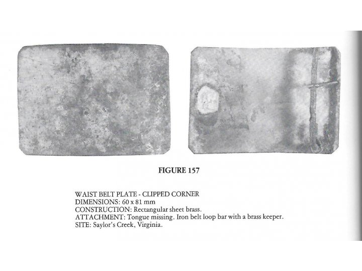 Rectangular "Clipped Corner" Belt Plate 