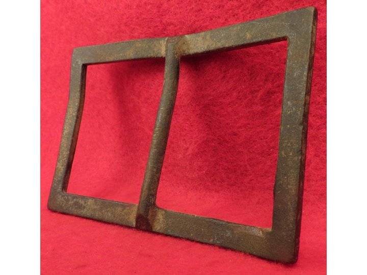 Confederate Forked Tongue Buckle - Frame Only