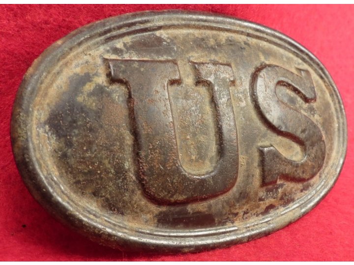 US Waist Belt Buckle - Rare "E. GAYLORD" Marked Small Size - Catlett Brother's Collection