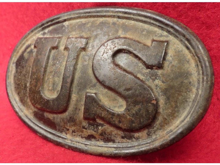 US Waist Belt Buckle - Rare "E. GAYLORD" Marked Small Size - Catlett Brother's Collection
