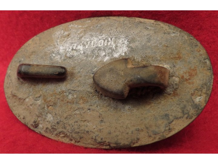 US Waist Belt Buckle - Rare "E. GAYLORD" Marked Small Size - Catlett Brother's Collection