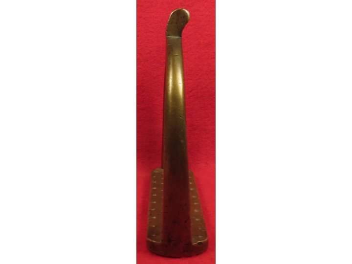 Brass Artillery Stirrup Marked "US" / "Watervliet Arsenal NY" / "P.V.H." 