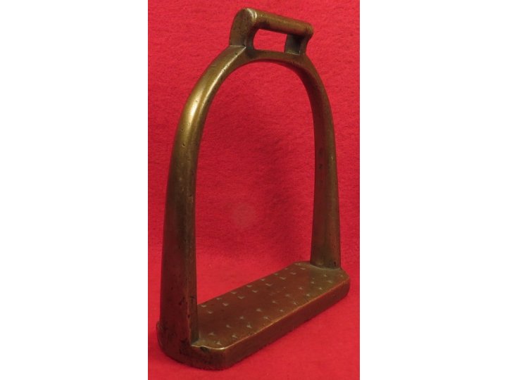 Brass Artillery Stirrup Marked "US" / "Watervliet Arsenal NY" / "P.V.H." 