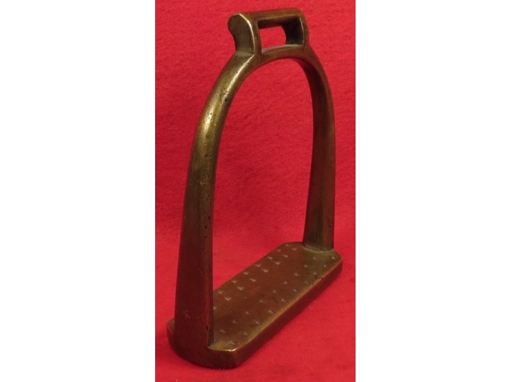 Brass Artillery Stirrup Marked "US" / "Watervliet Arsenal NY" / "P.V.H." 