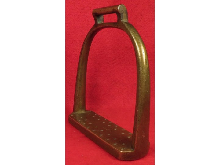 Brass Artillery Stirrup Marked "US" / "Watervliet Arsenal NY" / "P.V.H." 