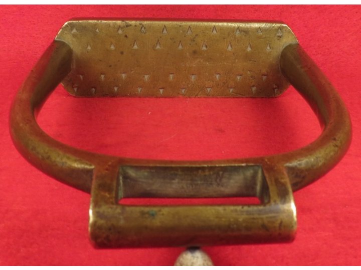 Brass Artillery Stirrup Marked "US" / "Watervliet Arsenal NY" / "P.V.H." 