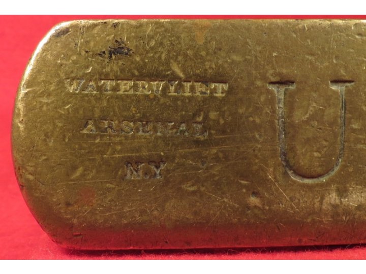 Brass Artillery Stirrup Marked "US" / "Watervliet Arsenal NY" / "P.V.H." 