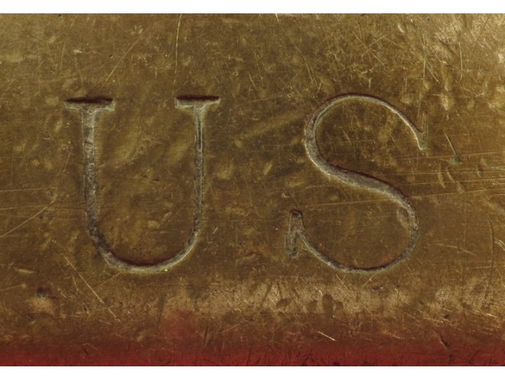 Brass Artillery Stirrup Marked "US" / "Watervliet Arsenal NY" / "P.V.H." 