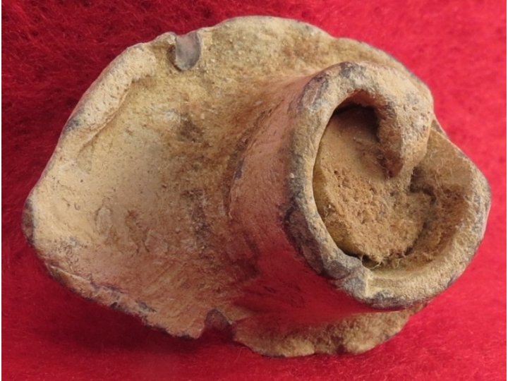 Fired "Mushroomed" Confederate Enfield Bullet with Wood Plug