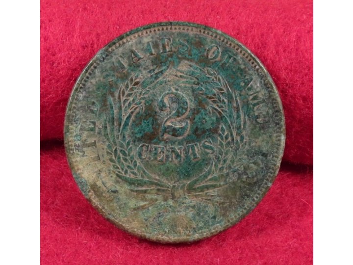 Two Cent Piece Dated 1864