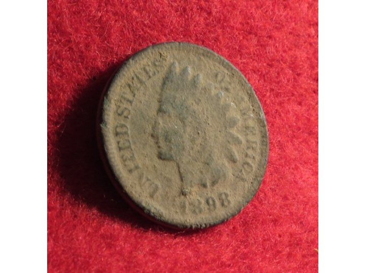 Indian Head Cent Dated 1898