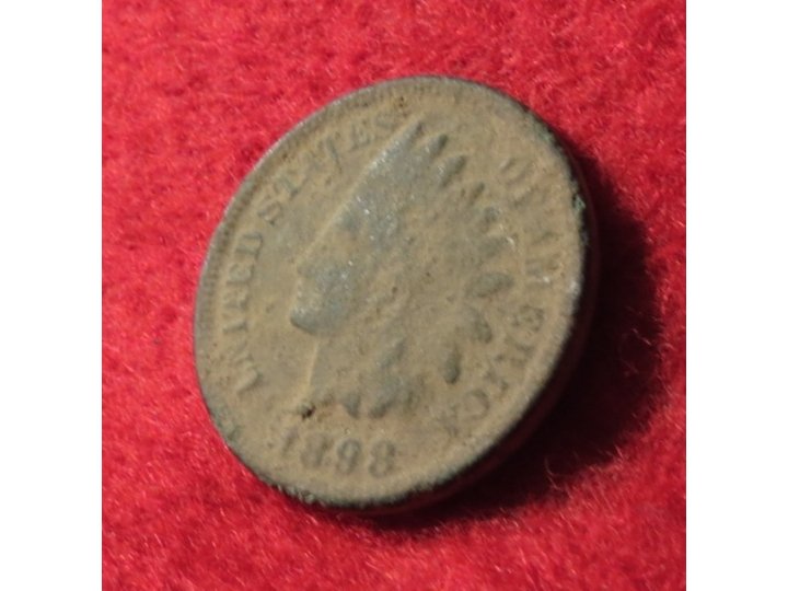 Indian Head Cent Dated 1898