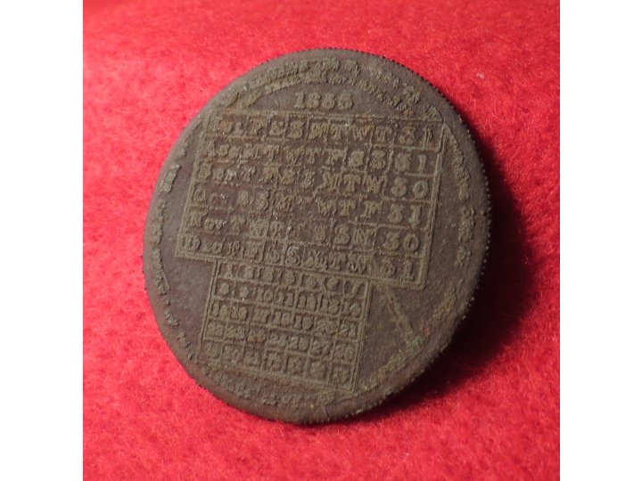 Calendar Pocket Disc 1853 - 1854
