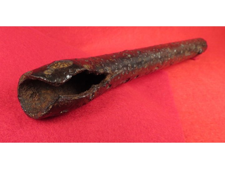 Exploded Musket Barrel - Muzzle Portion
