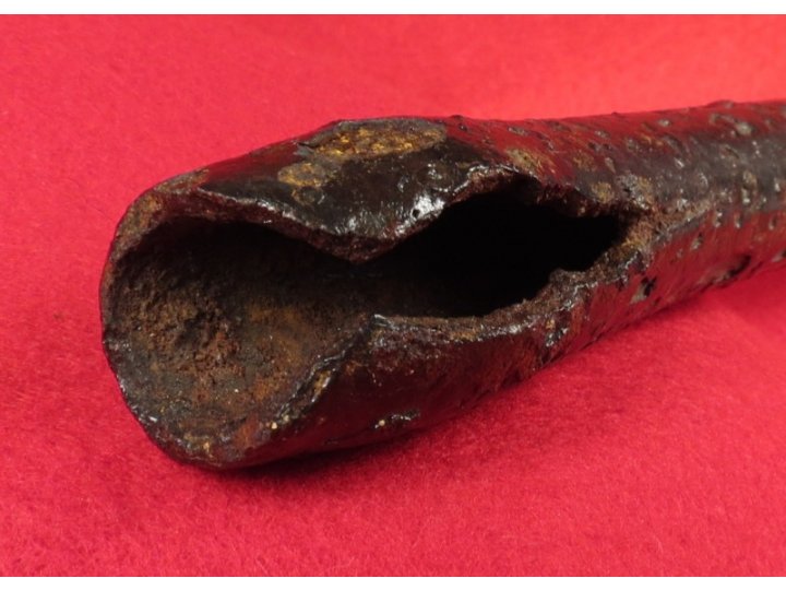 Exploded Musket Barrel - Muzzle Portion