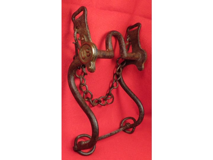 Model 1859 Cavalry Horse Curb Bit with "US" Bosses