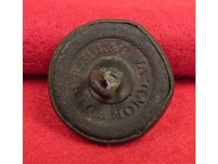 Confederate Infantry Button - Richmond Backmark
