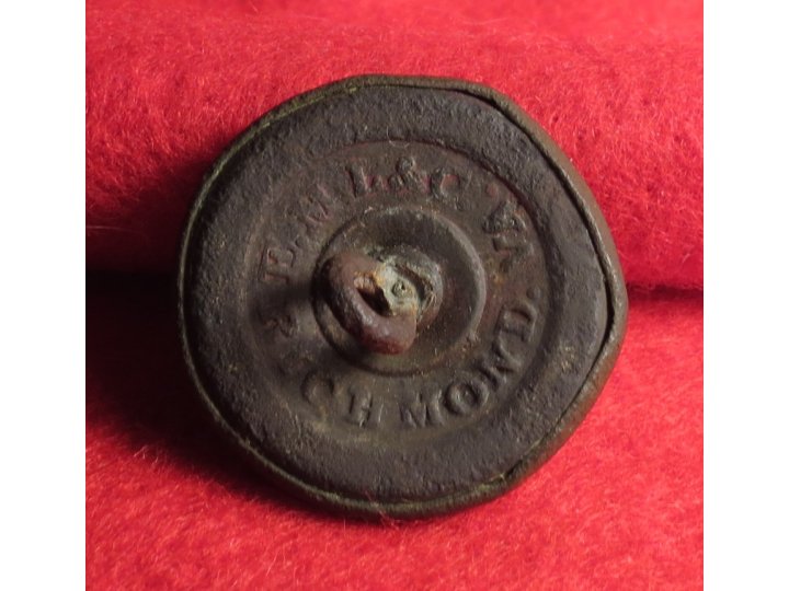 Confederate Infantry Button - Richmond Backmark