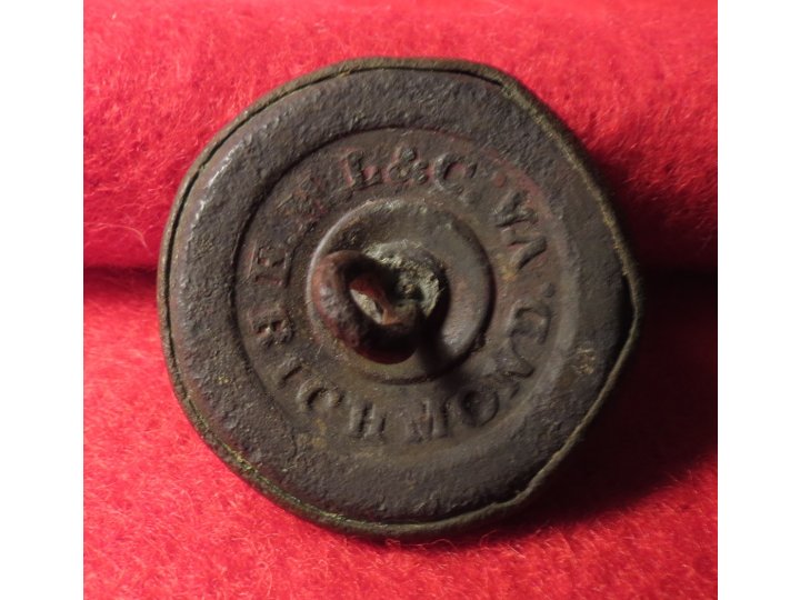 Confederate Infantry Button - Richmond Backmark