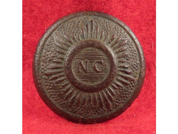 North Carolina "Sunburst" Coat Button