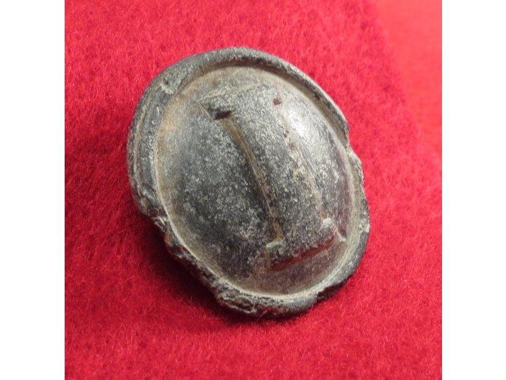 Confederate Infantry Coat Button - Cast White Metal