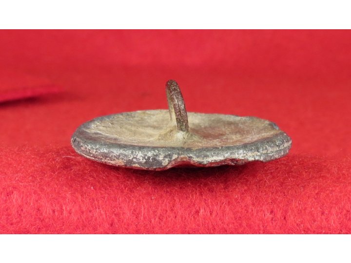 Confederate Infantry Coat Button - Cast White Metal