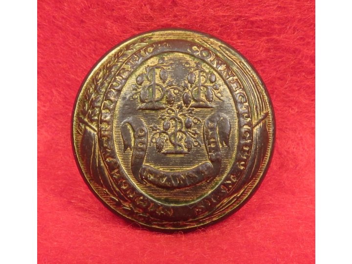 Connecticut State Seal Coat Button