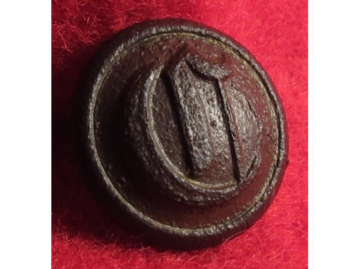 Confederate "Script" Cavalry Cuff Button
