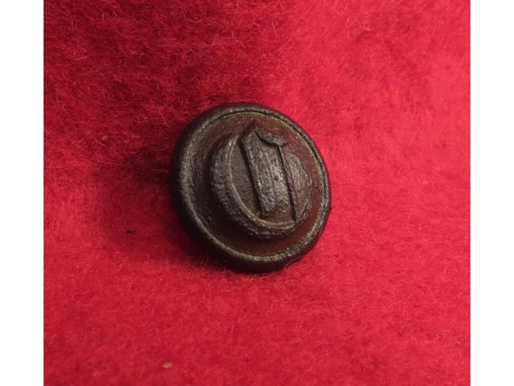 Confederate "Script" Cavalry Cuff Button