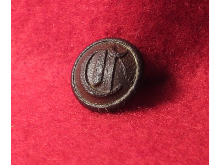 Confederate "Script" Cavalry Cuff Button