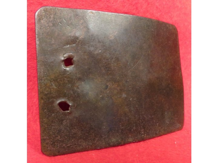 Confederate "Clip Corner" Belt Buckle with Field Modification