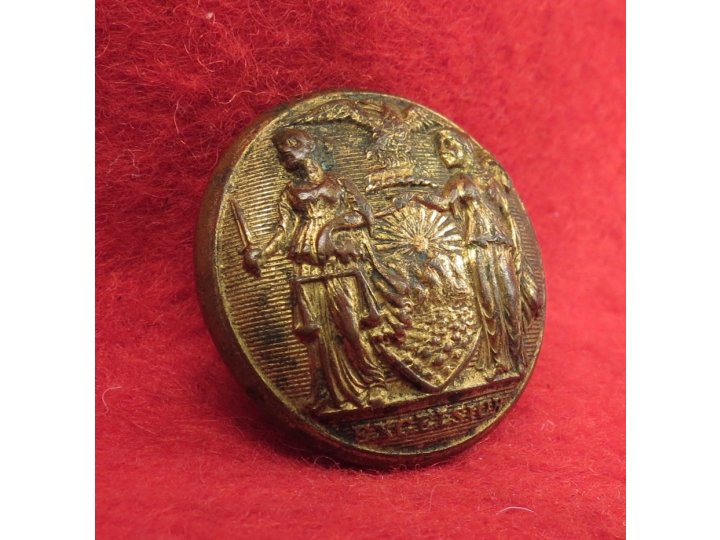 New York Militia Coat Button