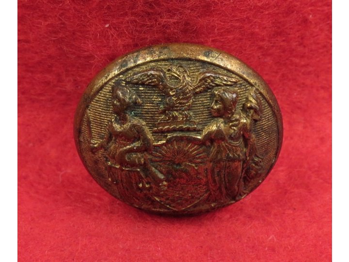 New York Militia Coat Button