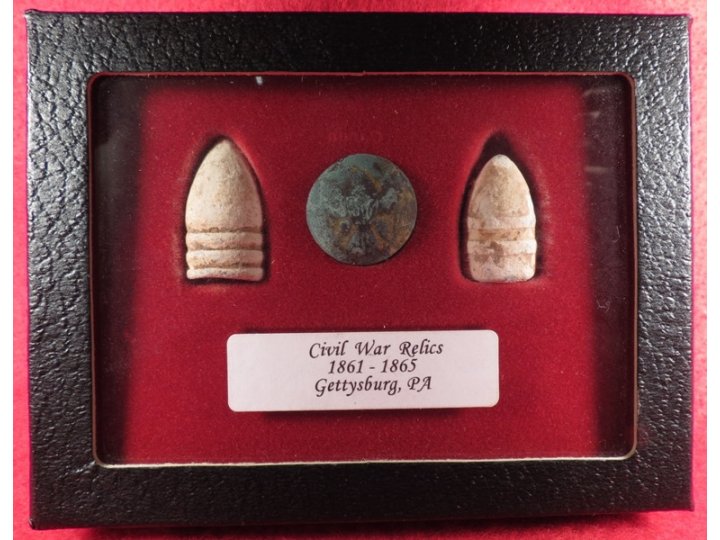 Gettysburg Bullets & Button Display
