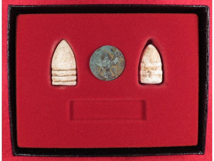 Gettysburg Bullets & Button Display