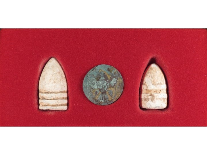 Gettysburg Bullets & Button Display