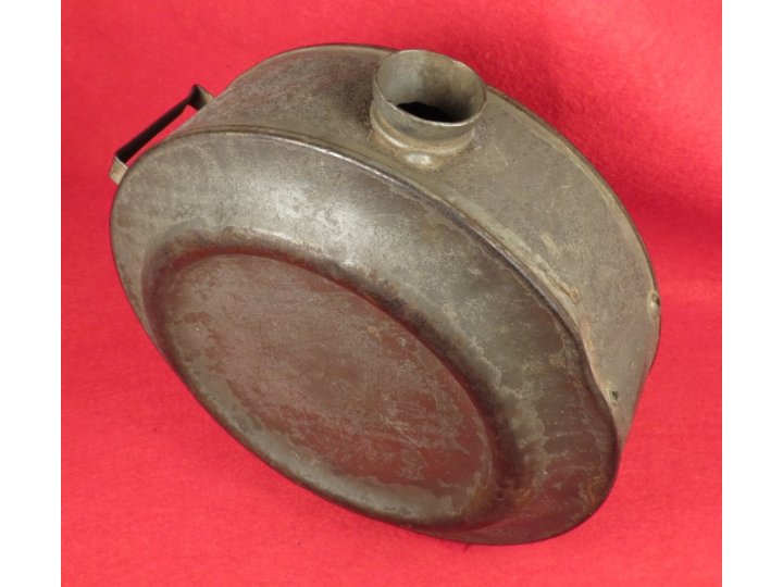 Confederate Tin Drum Canteen - Etched Initials