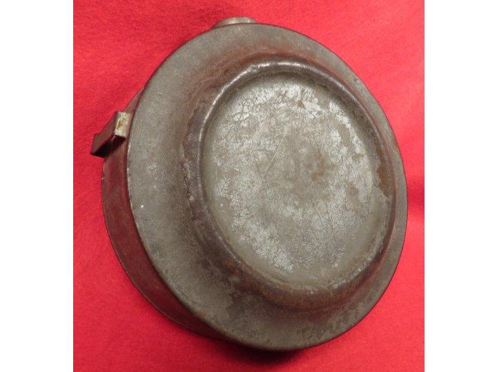 Confederate Tin Drum Canteen - Etched Initials