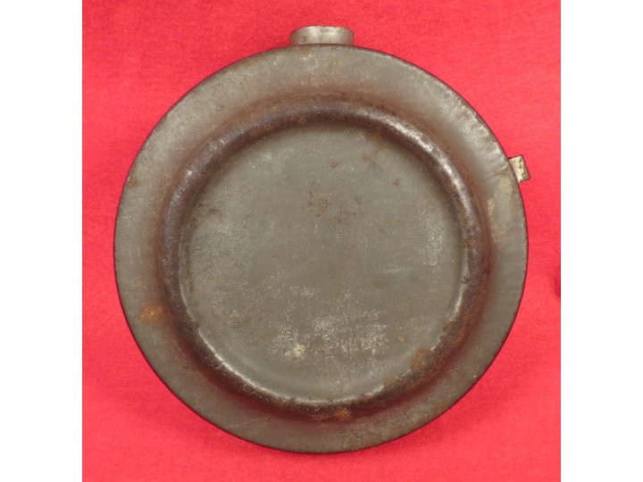Confederate Tin Drum Canteen - Etched Initials