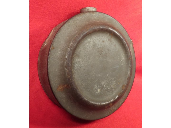 Confederate Tin Drum Canteen - Etched Initials