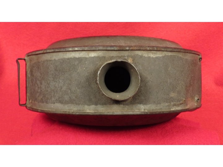 Confederate Tin Drum Canteen - Etched Initials