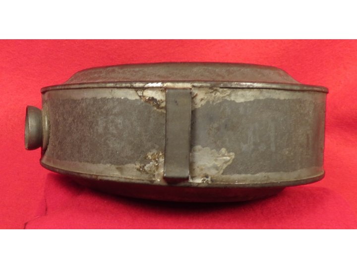 Confederate Tin Drum Canteen - Etched Initials
