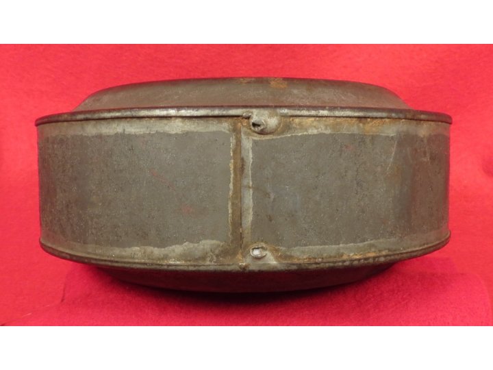 Confederate Tin Drum Canteen - Etched Initials