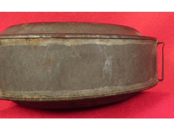 Confederate Tin Drum Canteen - Etched Initials